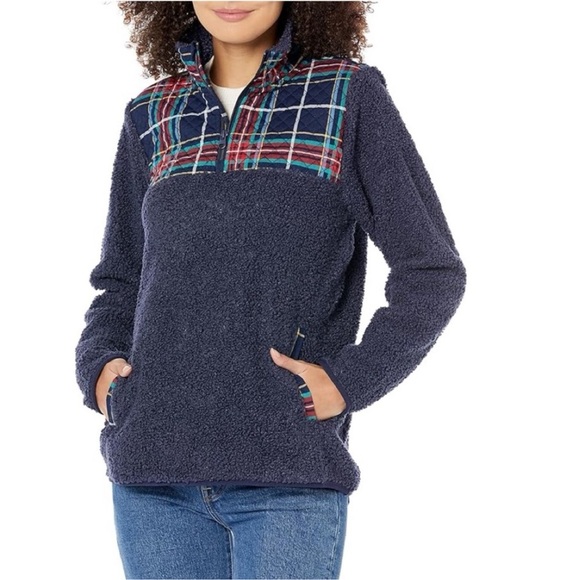 VERA BRADLEY Teddy Fleece Pullover Tartan Plaid BRAND NEW WITH TAG - Picture 2 of 11